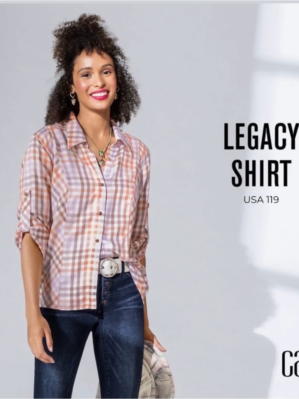 CAbi Legacy Plaid Button-Down Shirt